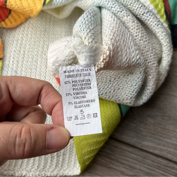 Made in Italy Pop Art Dolman Sleeve Boat Neck Sweater - Picture 8 of 12